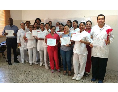 Capacitacion en climaco silva del HUC